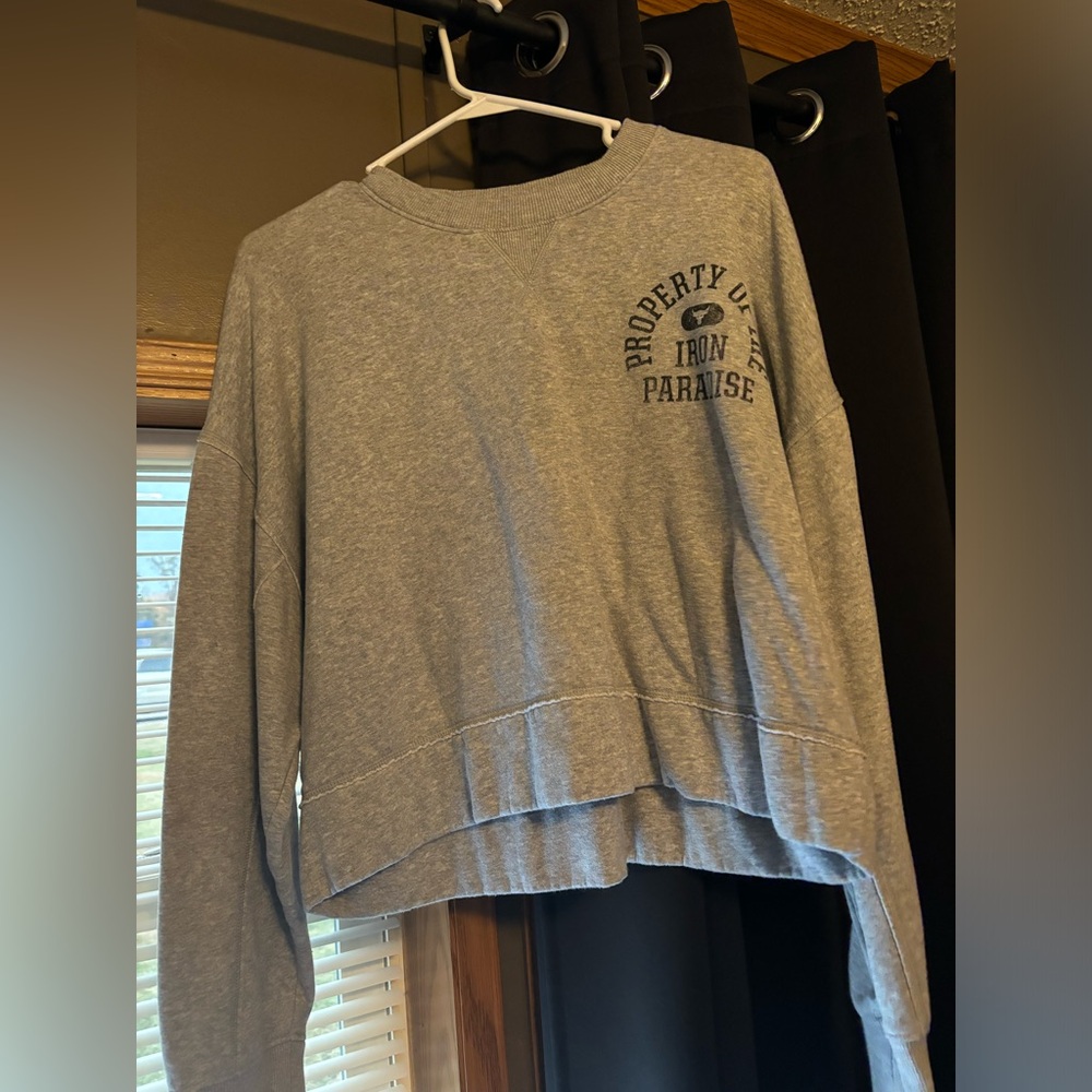 Project rock/ underarmor crop sweatshirt